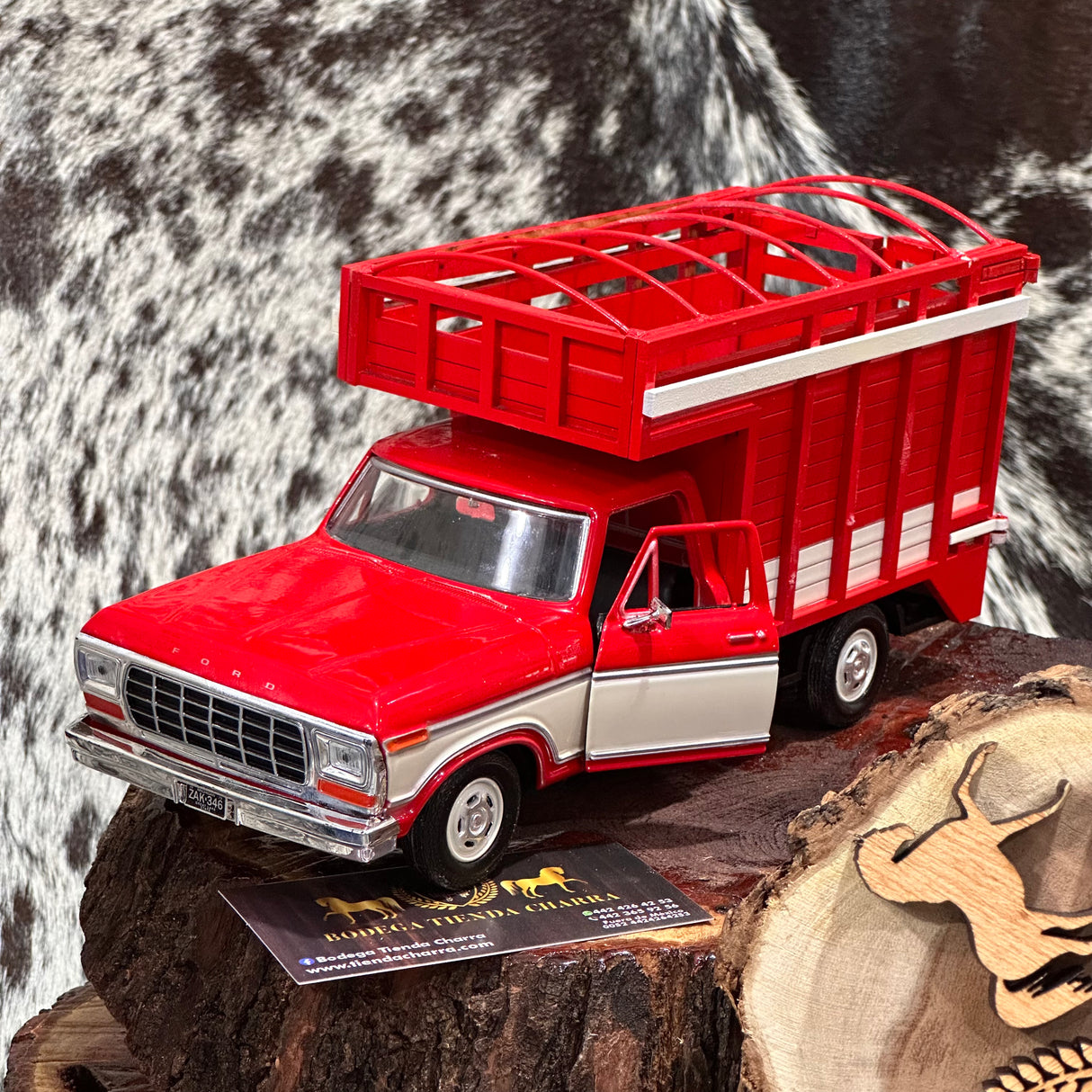 RED handcrafted truck