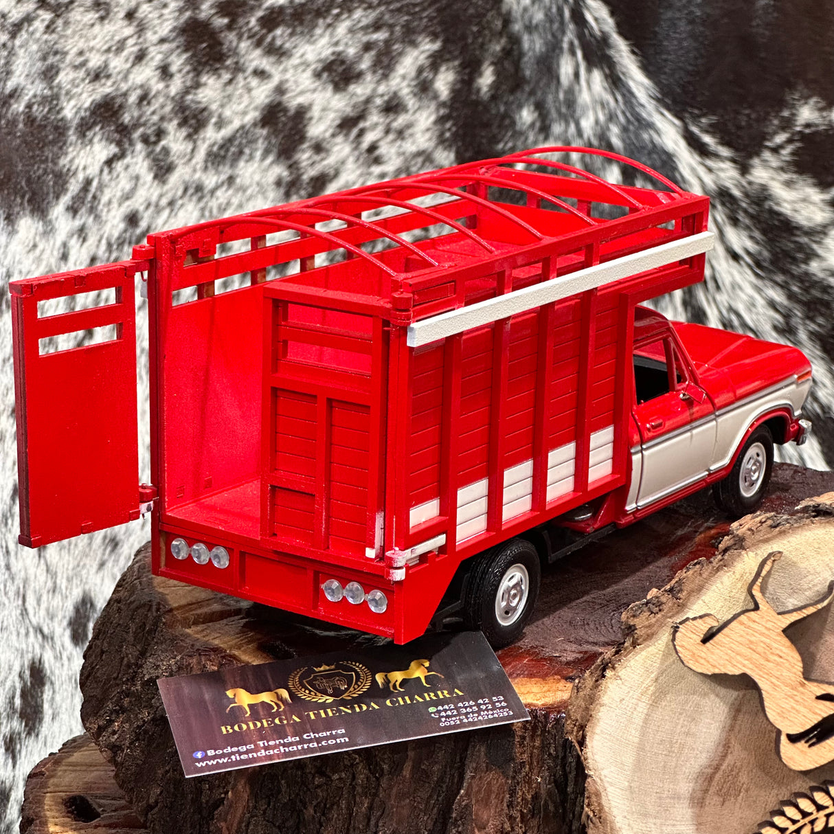 RED handcrafted truck