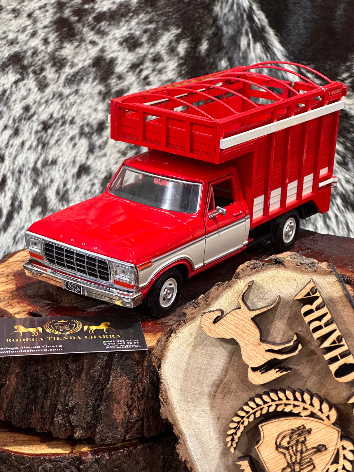 RED handcrafted truck
