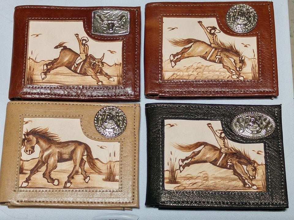 Billetera charra pirograbada - Tiendacharra.com - Bodega Tienda Charra