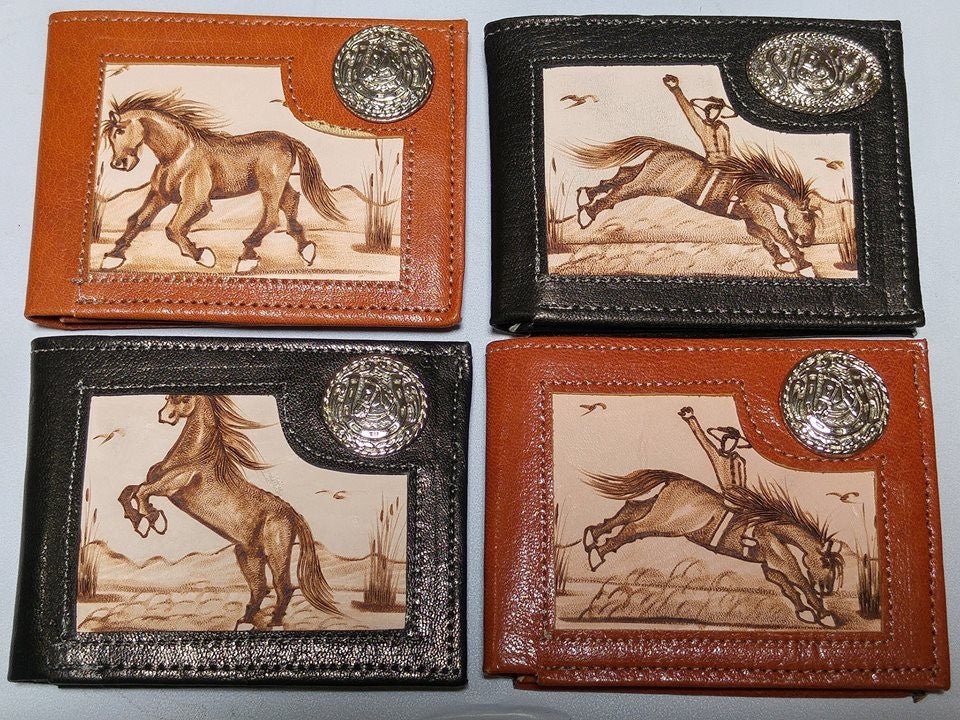 Billetera charra pirograbada - Tiendacharra.com - Bodega Tienda Charra
