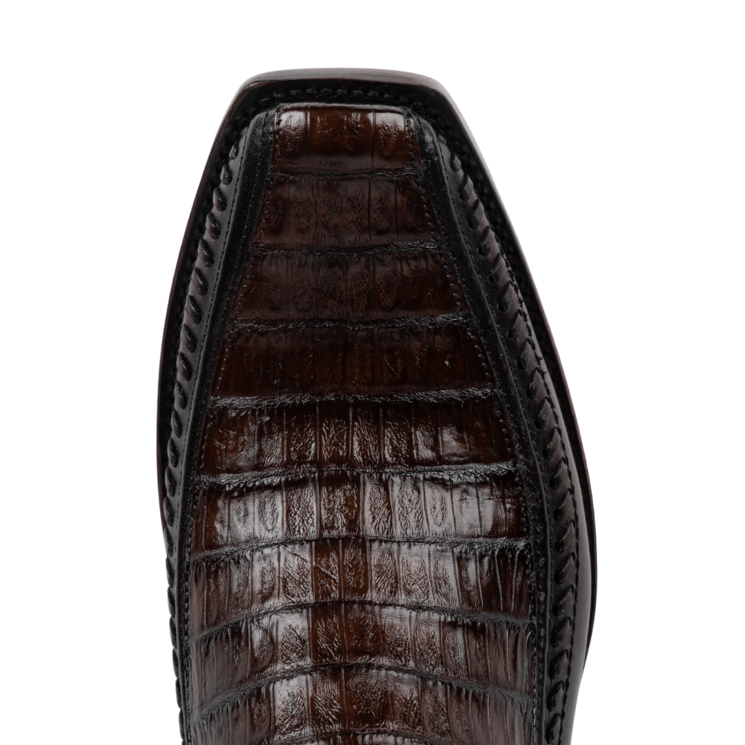 Bota Moderna piel exotica piel Caiman cafe mod Diego 02 - Tiendacharra.com - Bodega Tienda Charra