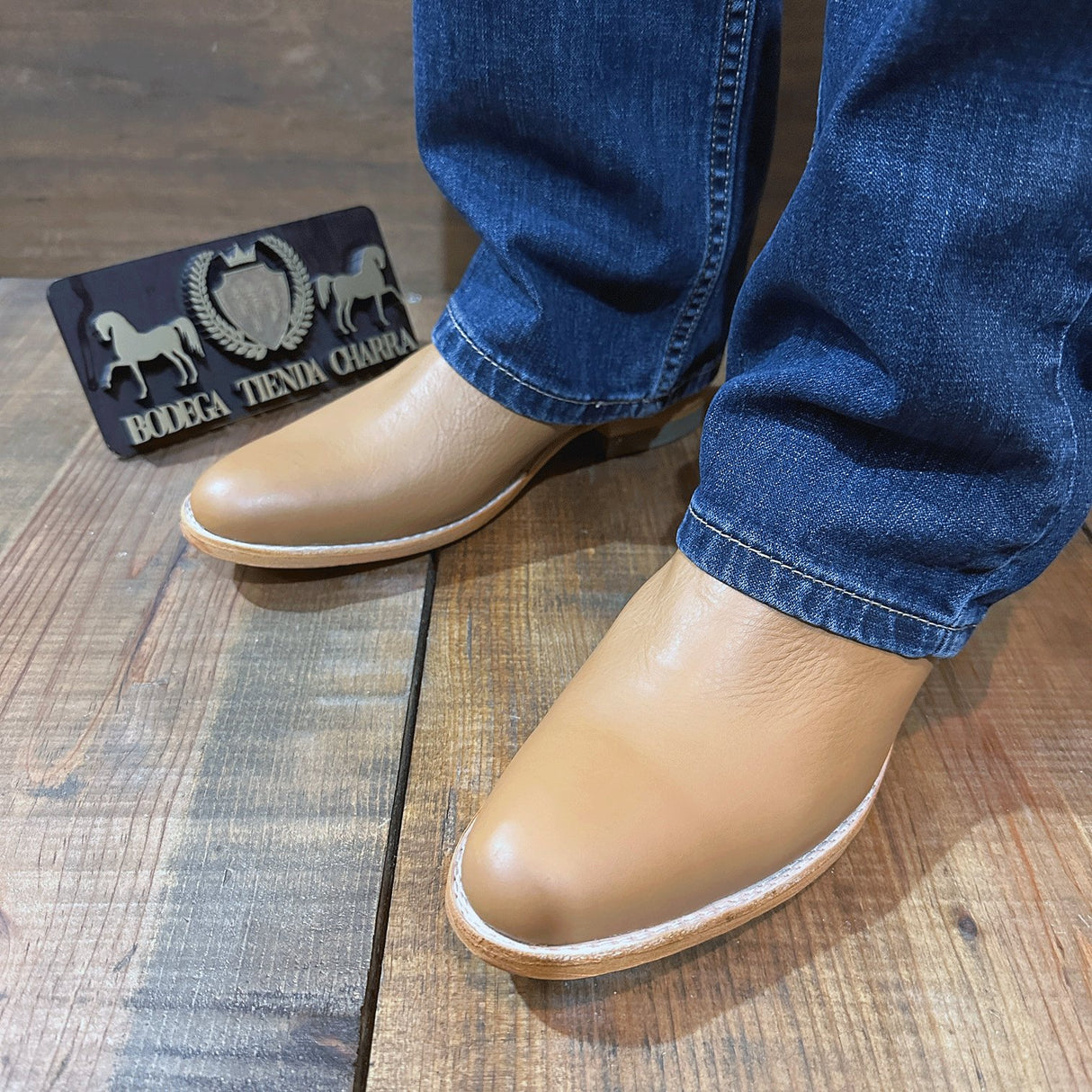 Botín charro suela volada (color madera) - Tiendacharra.com - Bodega Tienda Charra