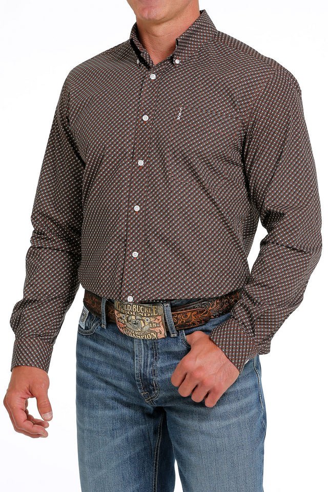 Camisa Cinch Cafe MTW1347082 BRN - Tiendacharra.com - Bodega Tienda Charra