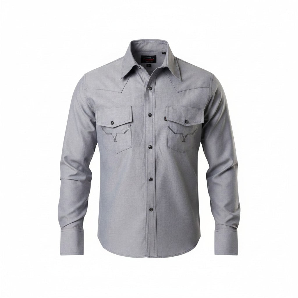 Camisa Yellowstone Y25SCY016 Negro Jaspe - Tiendacharra.com - Bodega Tienda Charra