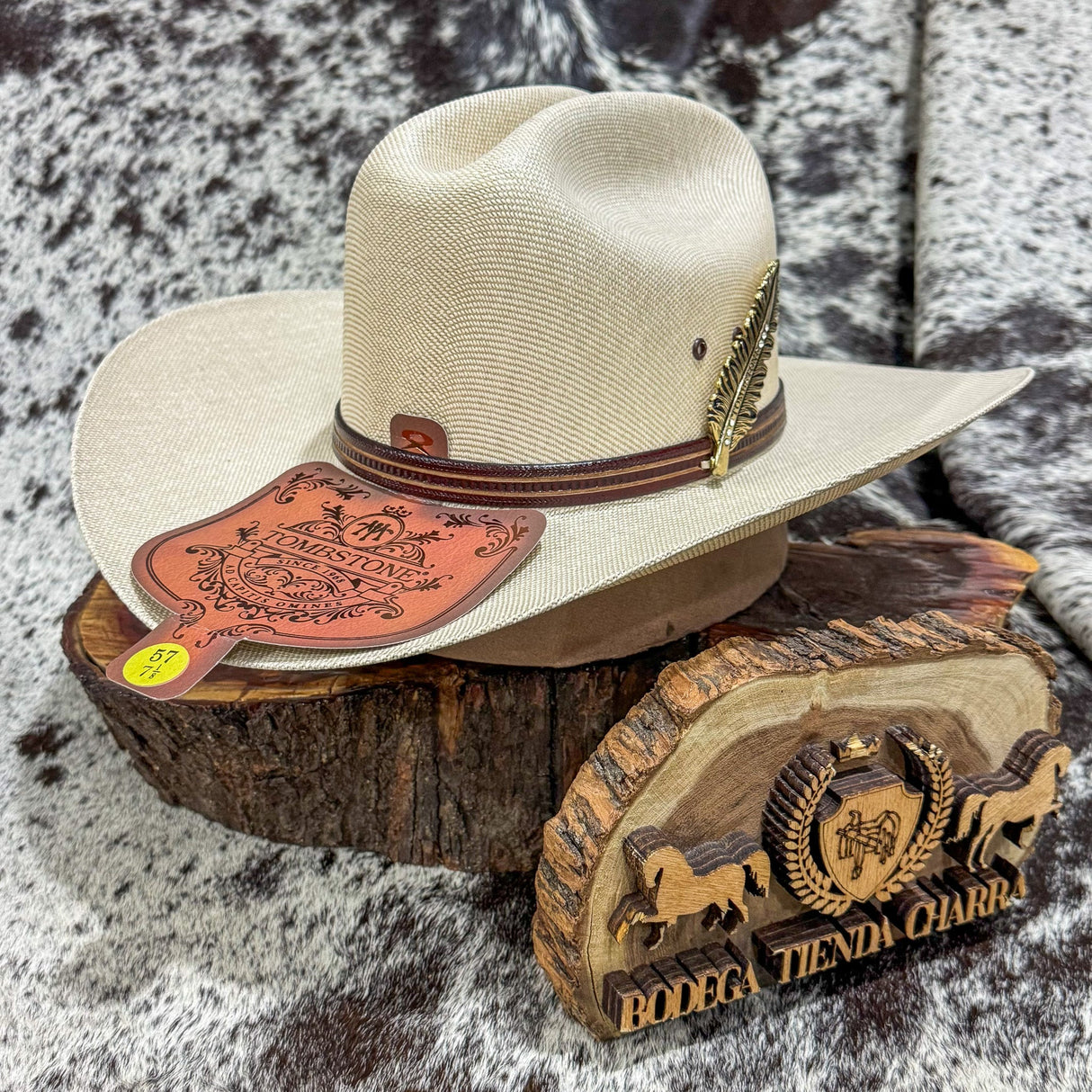 Chaparral telar capuchino F10cm - Tombstone (pluma metálica) - Tiendacharra.com - Bodega Tienda Charra