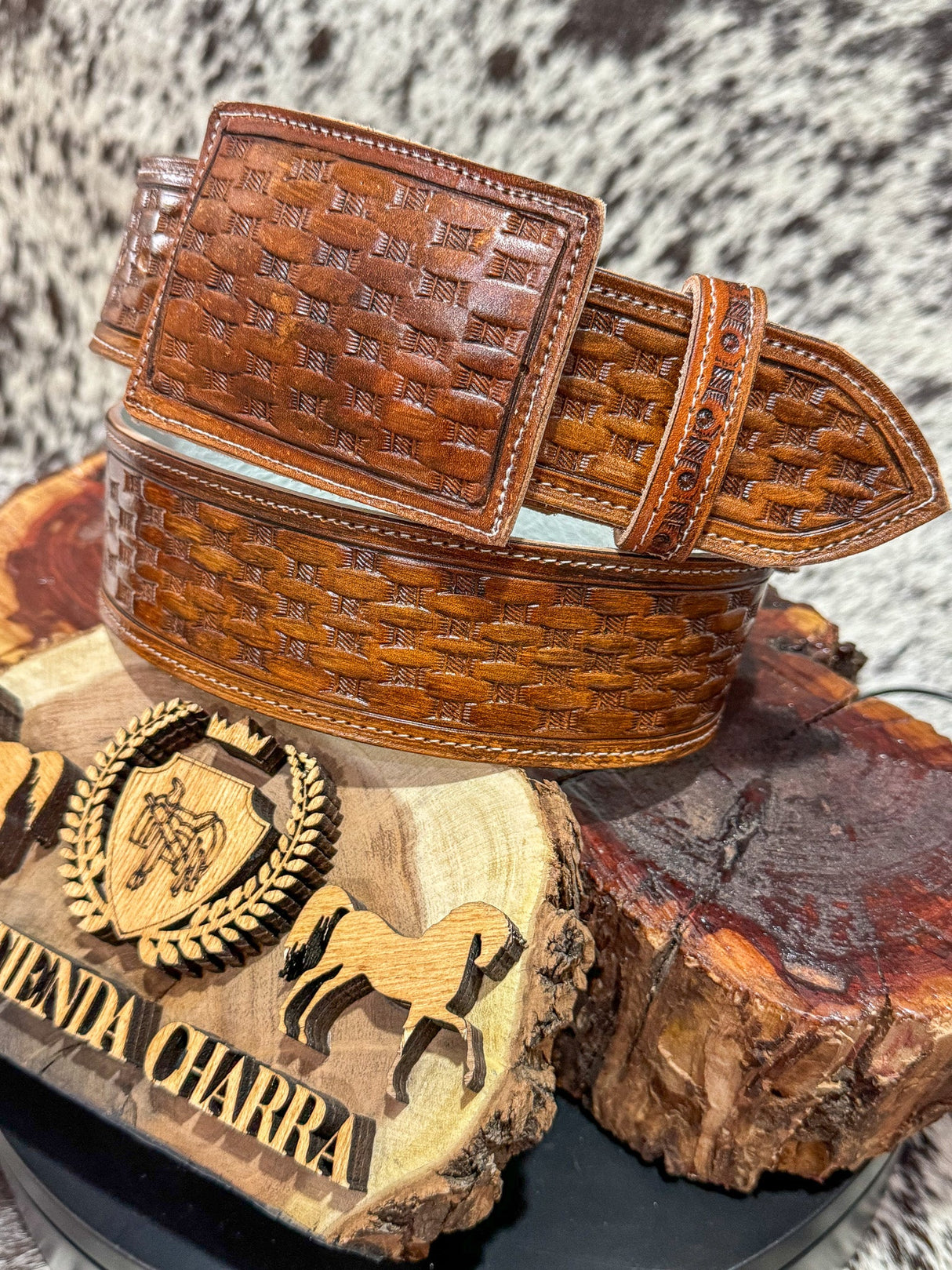 Cinto cincelado petatillo CNCPT04 - Tiendacharra.com - Bodega Tienda Charra