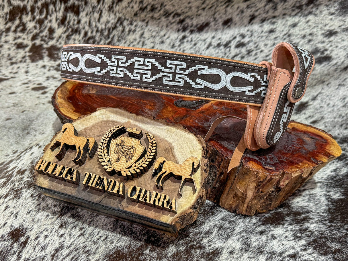 Cinto navajeado CNAN21 doble hebilla - Tiendacharra.com - Bodega Tienda Charra