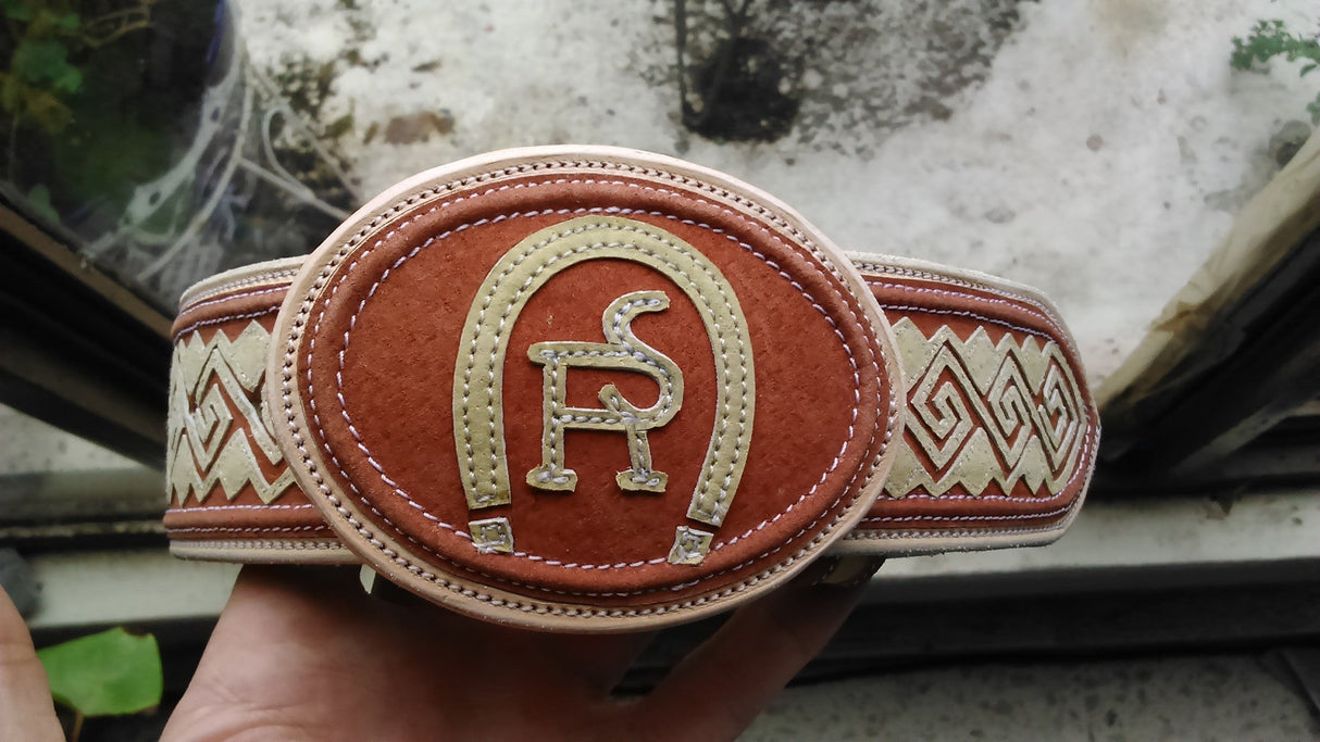 Cinto navajeado personalizado CNAN18 - Tiendacharra.com - Bodega Tienda Charra