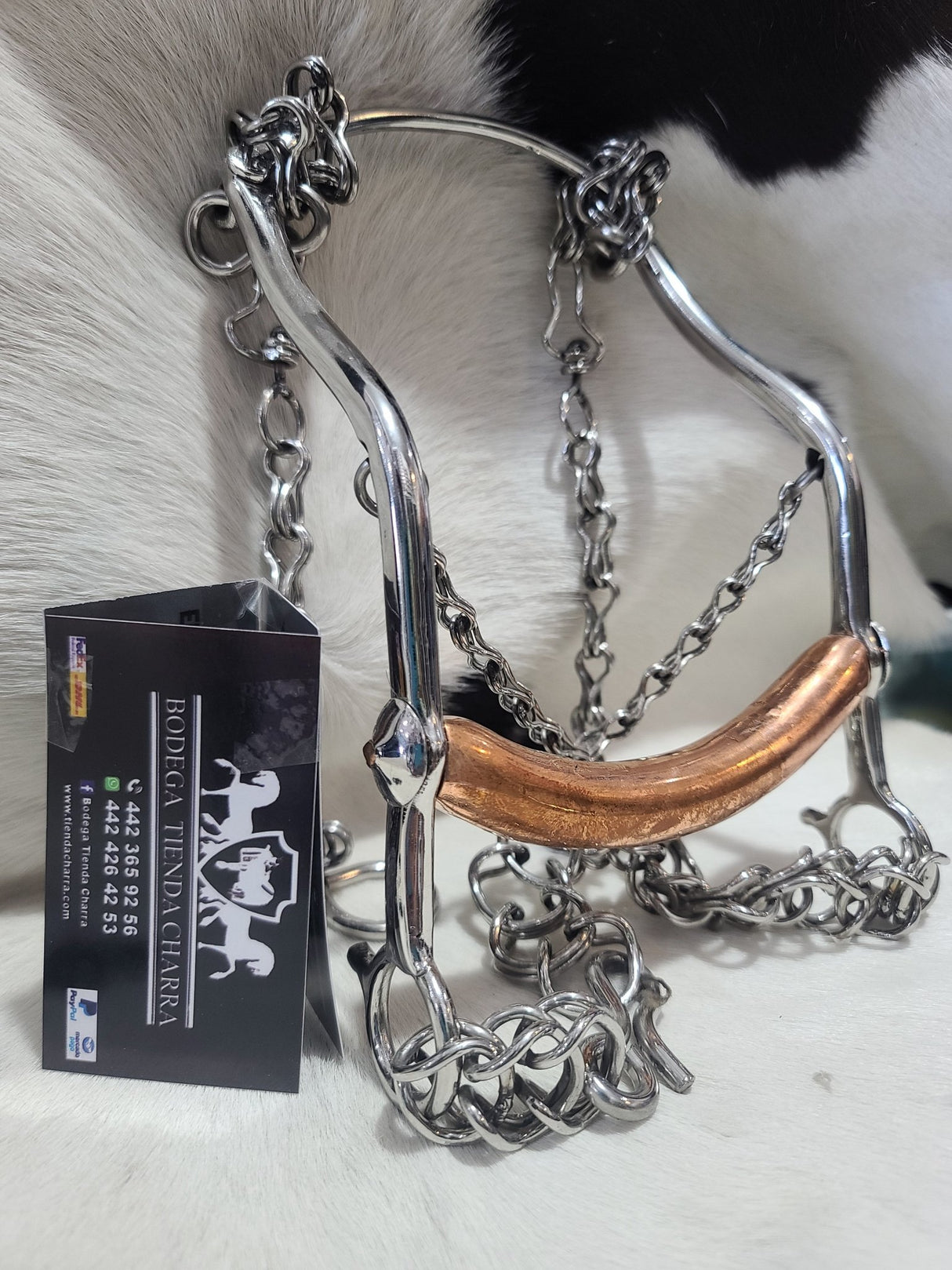 Freno banana bocado de cobre - Tiendacharra.com - Bodega Tienda Charra