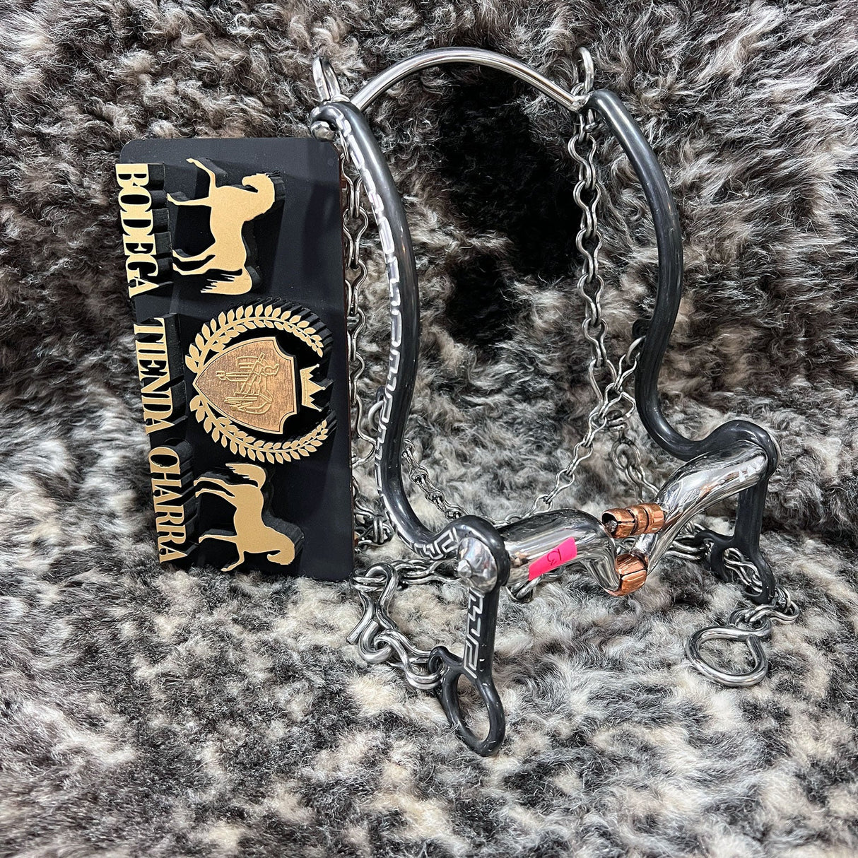 Freno charro pavón negro pata7 FCN01 - Tiendacharra.com - Bodega Tienda Charra