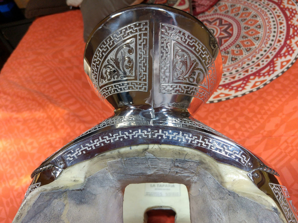 Fuste escarbado en acero inoxidable, clásico - Tiendacharra.com - Bodega Tienda Charra