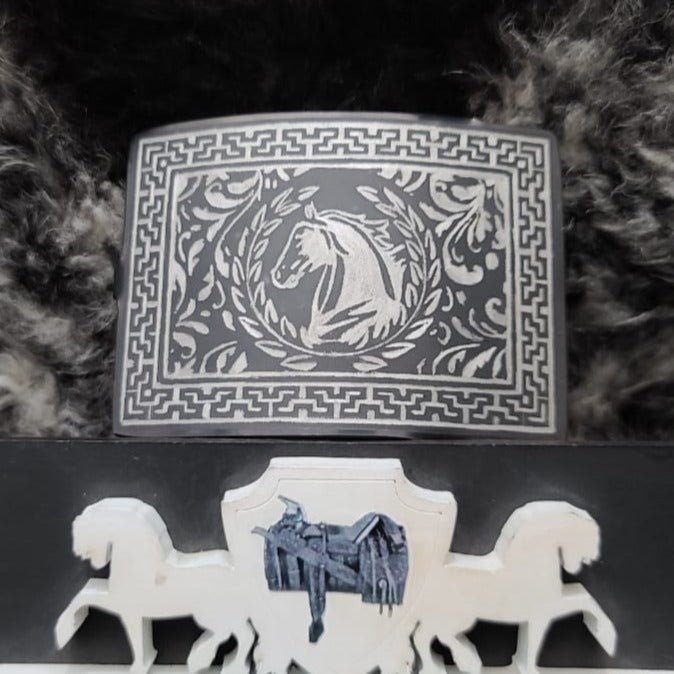 Hebilla acero inoxidable con tinta HCT0419 - Tiendacharra.com - Bodega Tienda Charra