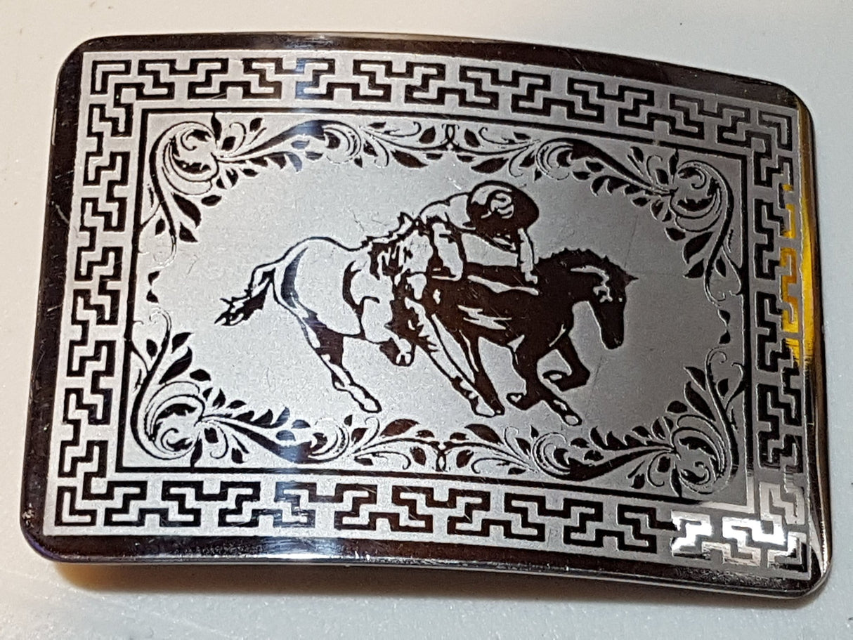 Hebilla acero inoxidable modelo Paso de la muerte - Tiendacharra.com - Bodega Tienda Charra