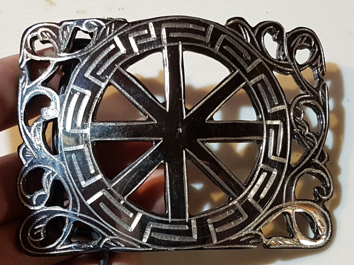 Hebilla calada modelo rodaja, pavón negro - Tiendacharra.com - Bodega Tienda Charra