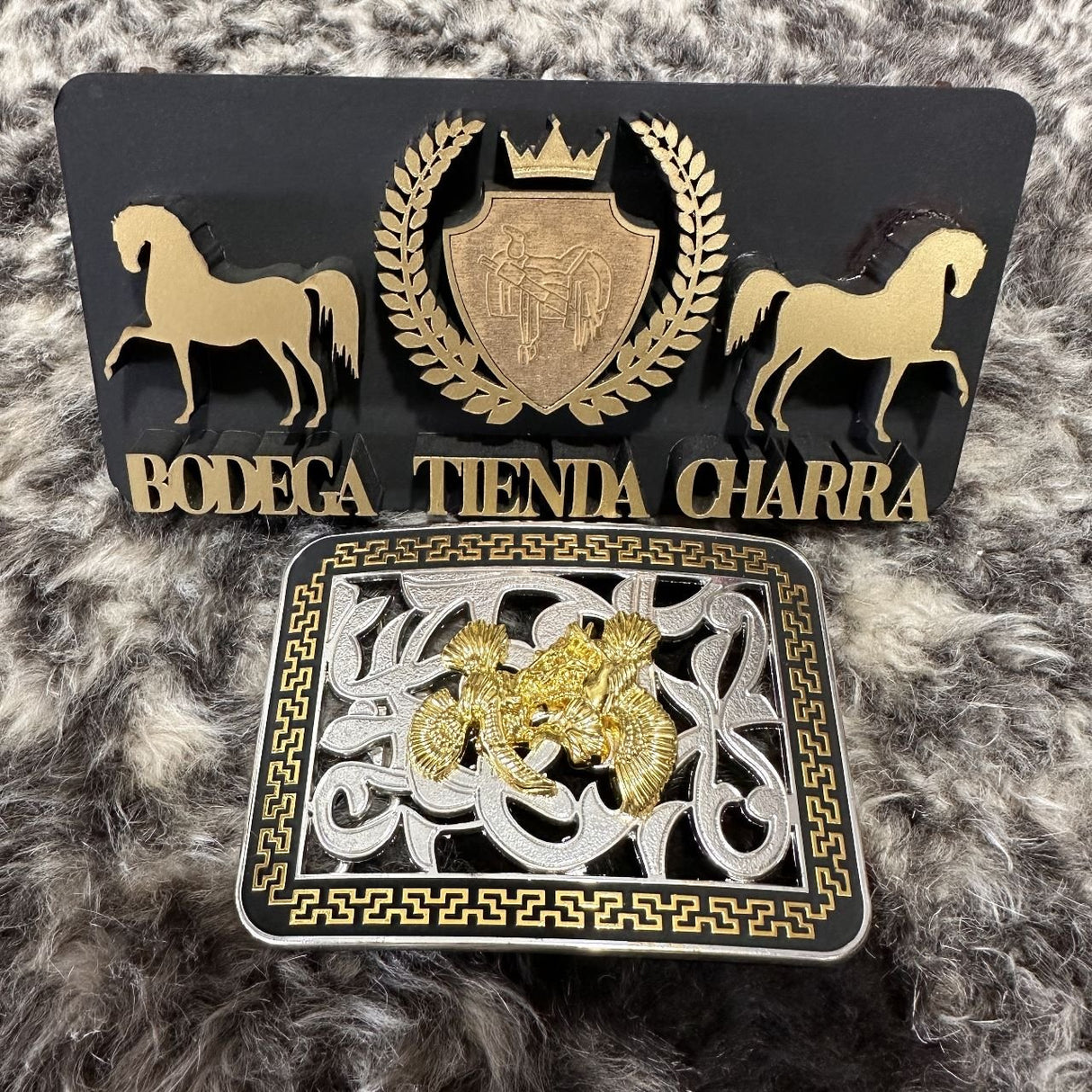 Hebilla charra en alpaca HCAL07 - Tiendacharra.com - Bodega Tienda Charra