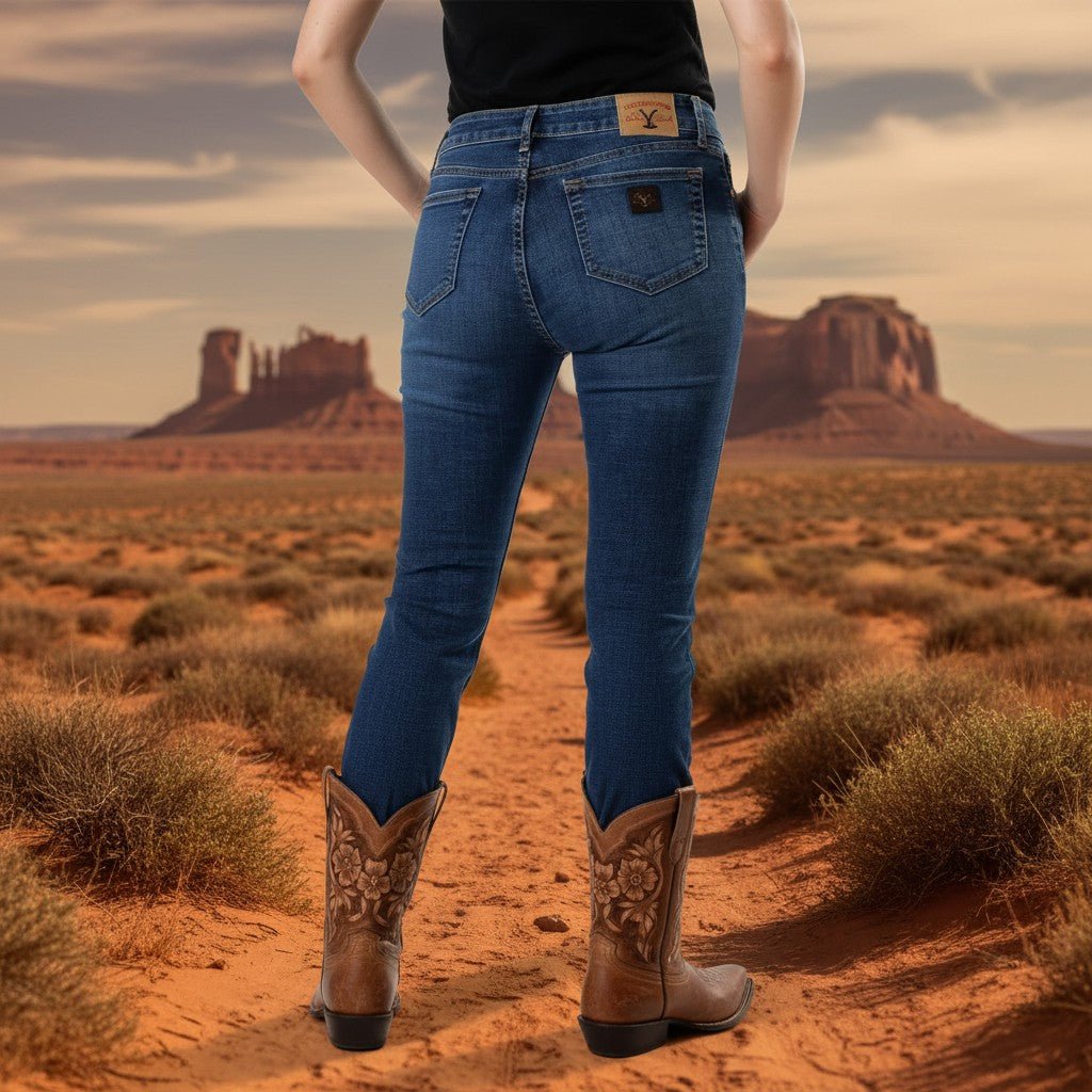 Pantalón JDB007 Double Stone Yellowstone (Mujer) - Tiendacharra.com - Bodega Tienda Charra