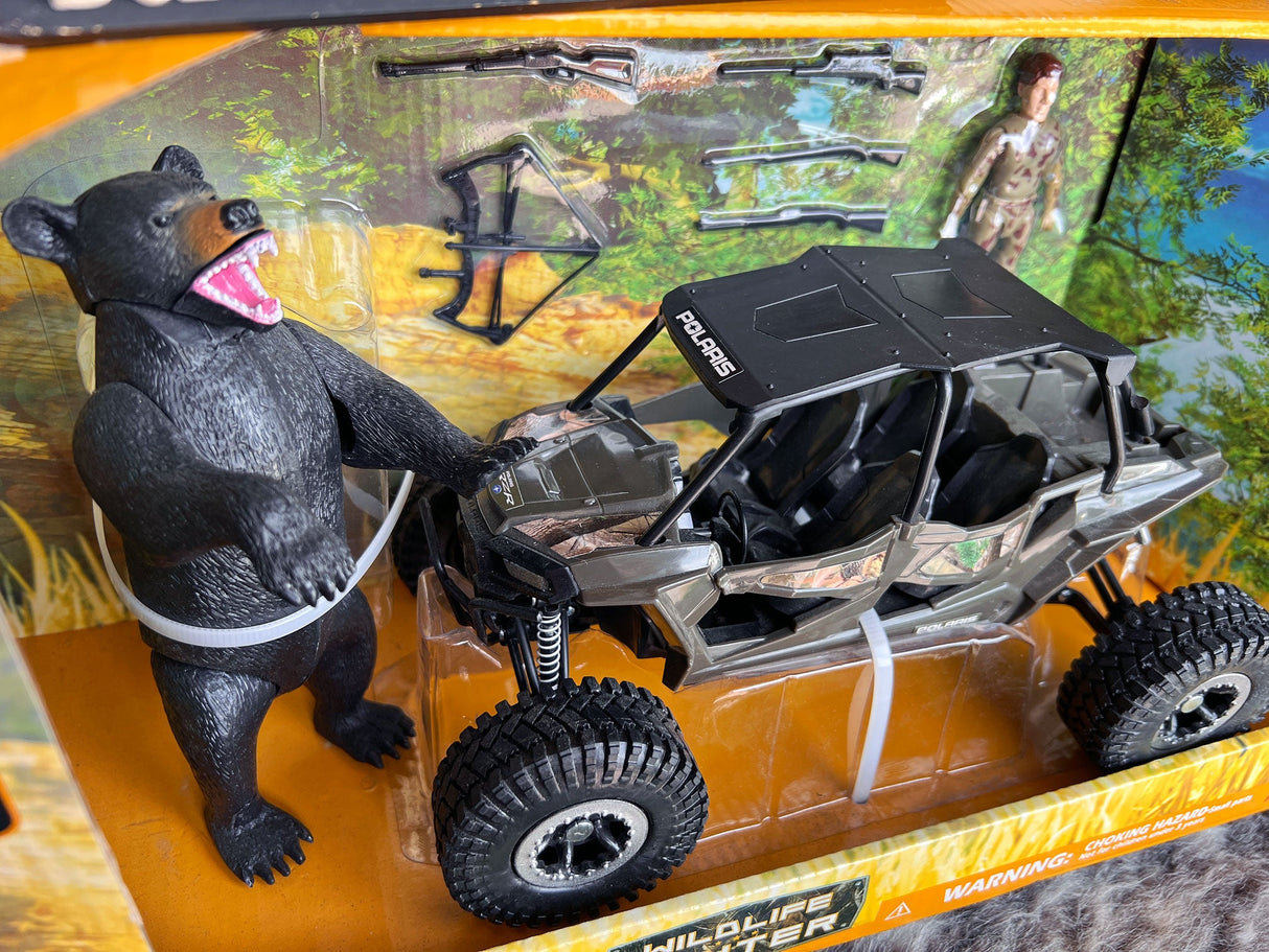 Reizer con cazador y oso grizzly - Tiendacharra.com - Bodega Tienda Charra