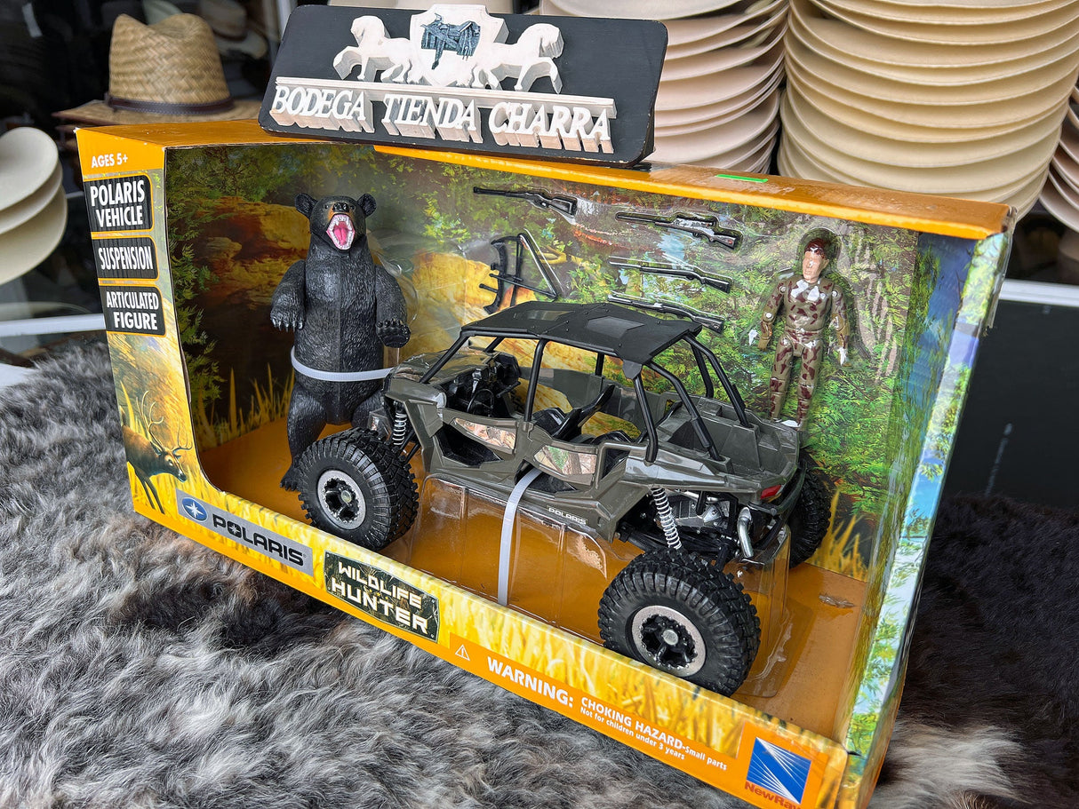 Reizer con cazador y oso grizzly - Tiendacharra.com - Bodega Tienda Charra