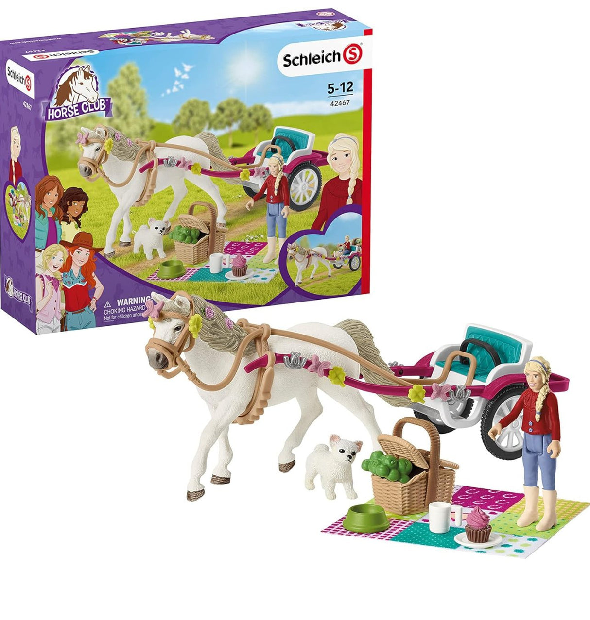 Schleich Horse Club, Juguetes para caballos para niñas y niños, juego de paseo en carruaje al Big Horse Show - Tiendacharra.com - Bodega Tienda Charra