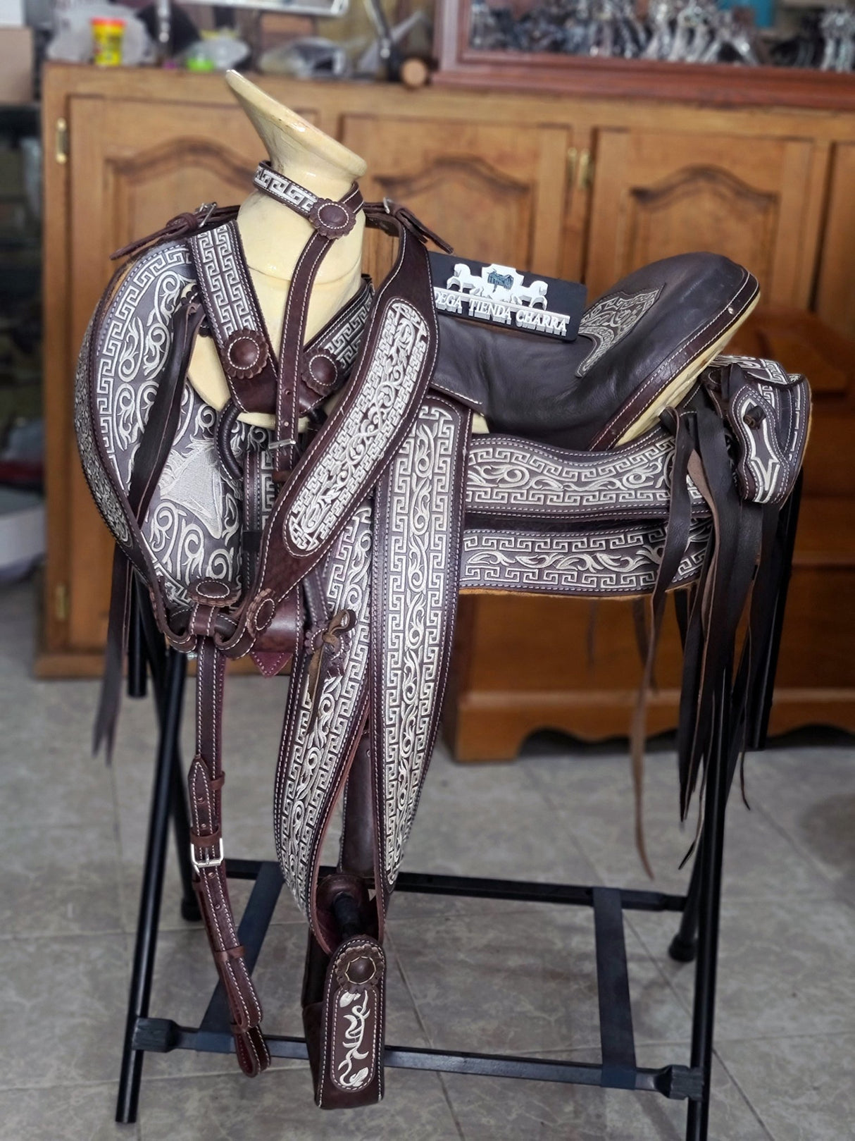 Silla charra bordada cola de pato - Tiendacharra.com - Bodega Tienda Charra