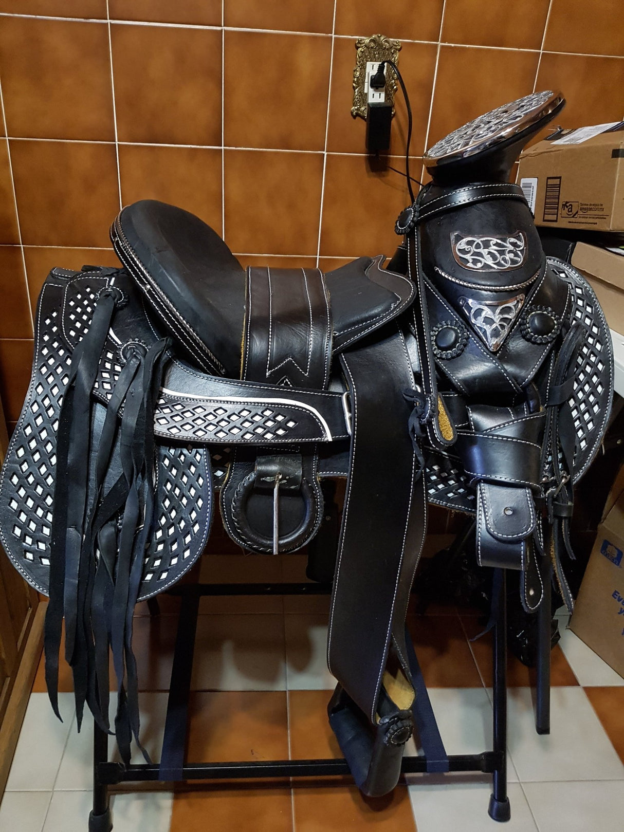 Silla charra cola de pato, cantina desmontable con herraje - Tiendacharra.com - Bodega Tienda Charra