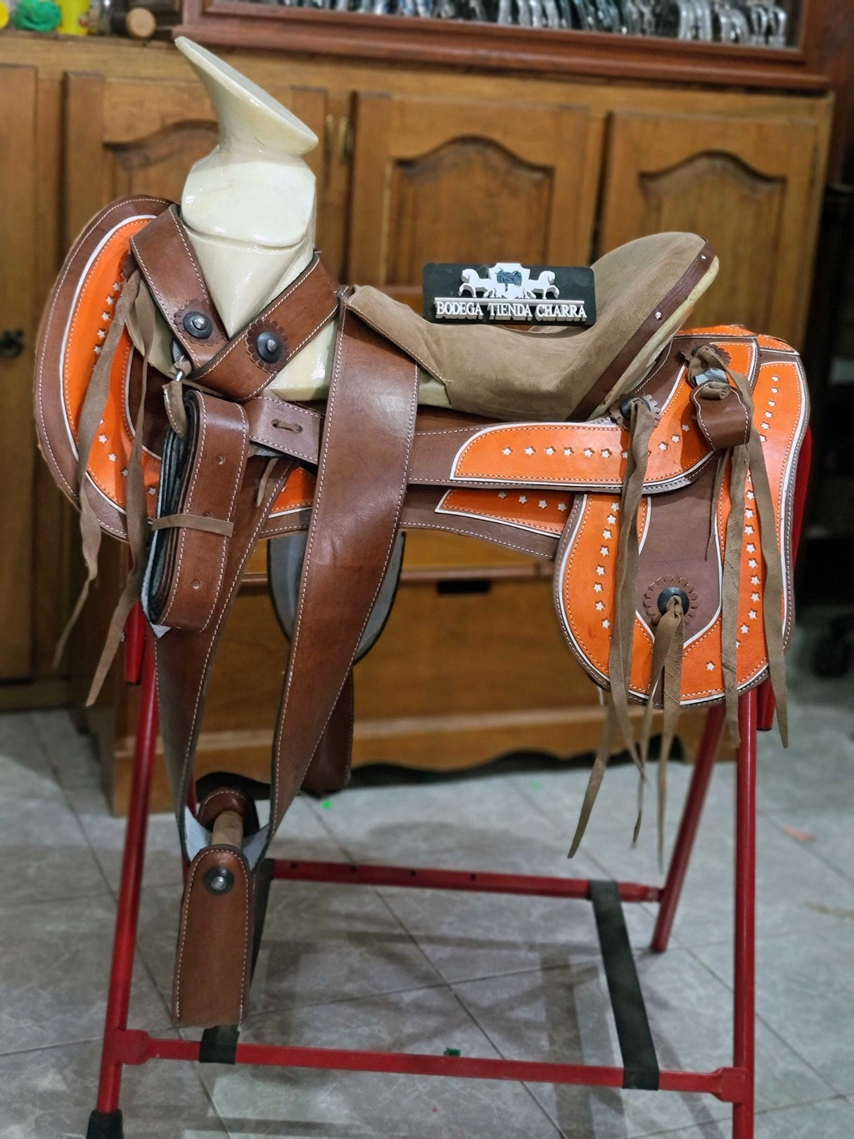 Silla charra cola de pato con cantinas CPT04 - Tiendacharra.com - Bodega Tienda Charra