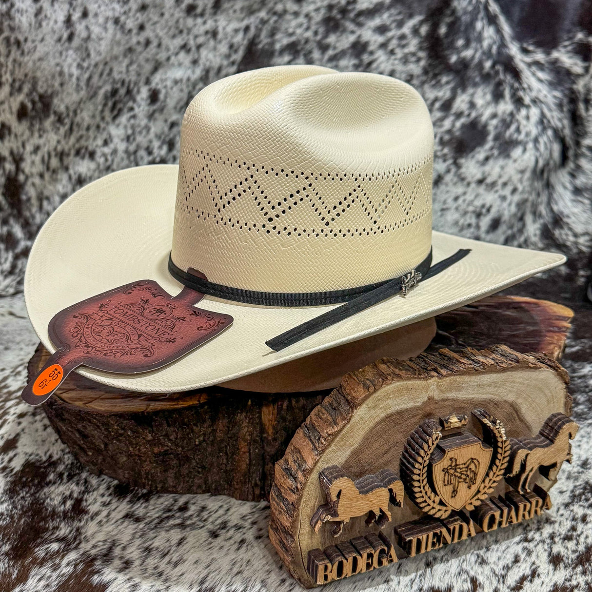 Sombrero Chaparral 30x ventilado Tombstone - Tiendacharra.com - Bodega Tienda Charra