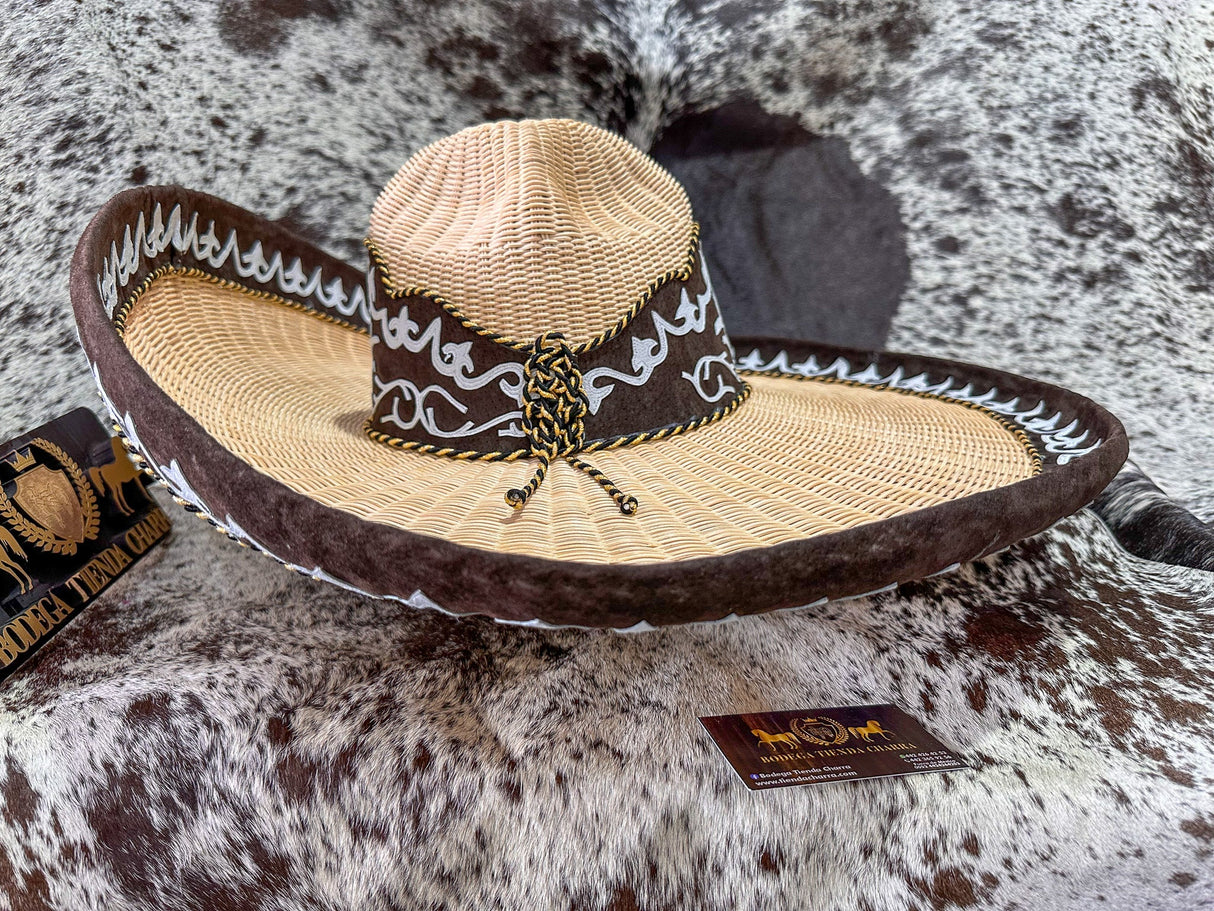 Sombrero charro de mimbre greca charra SGC01 - Tiendacharra.com - Bodega Tienda Charra