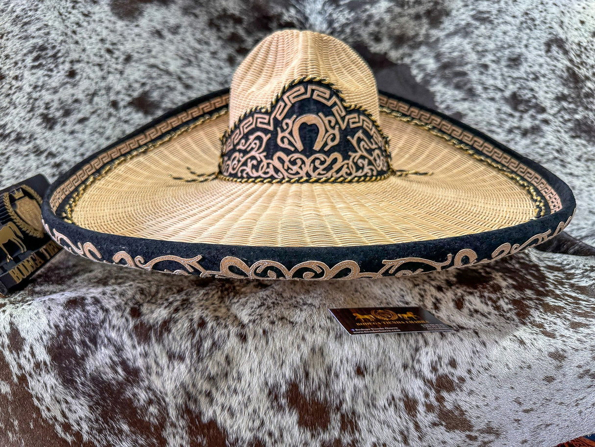 Sombrero charro de mimbre greca charra SGC05 - Tiendacharra.com - Bodega Tienda Charra