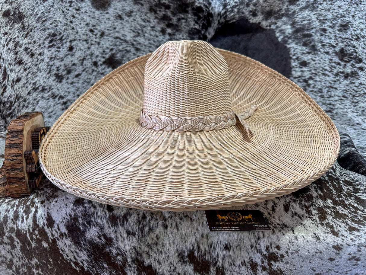 Sombrero charro de mimbre greca charra SGC07 - Tiendacharra.com - Bodega Tienda Charra