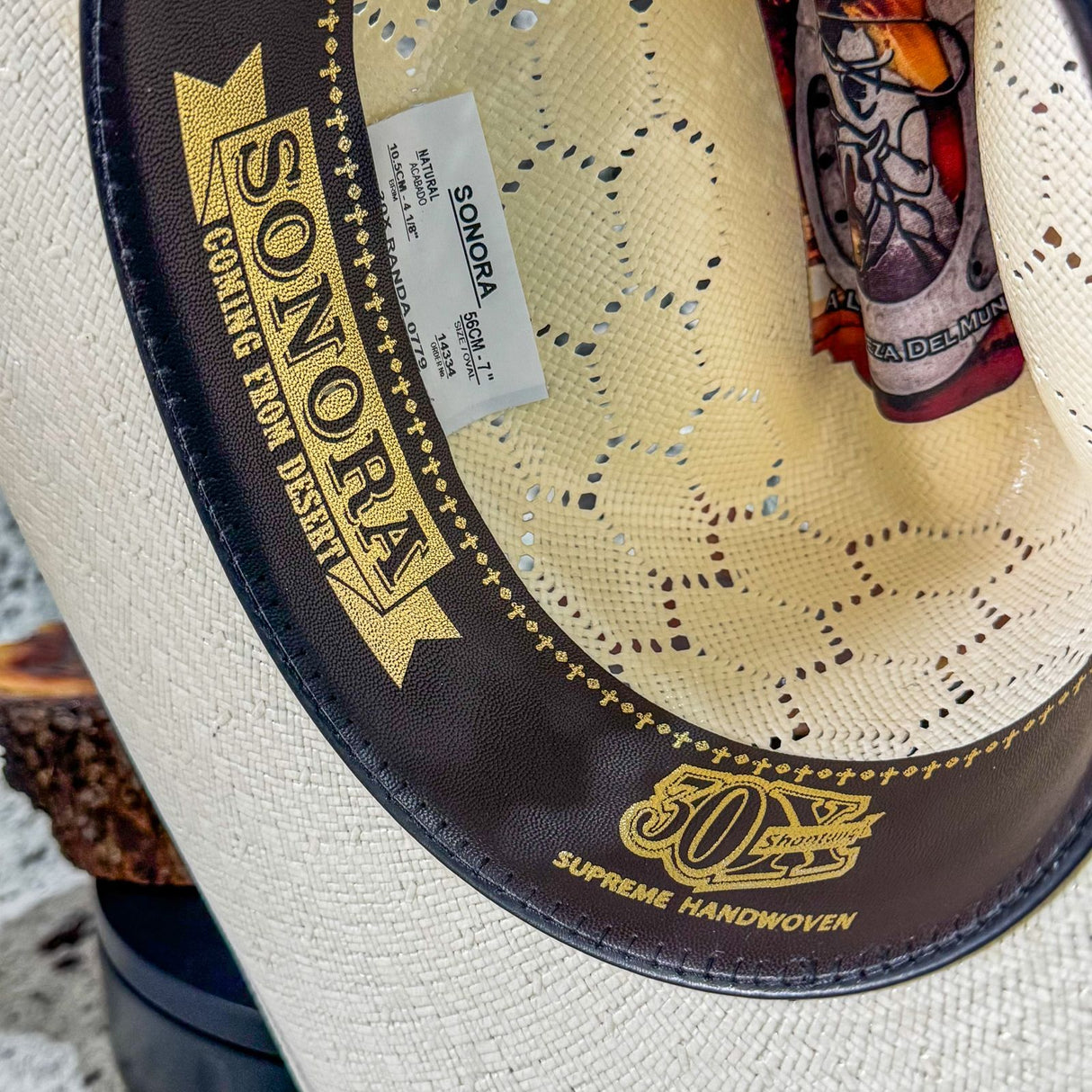 Sombrero sonora 30x estilo panal - Tiendacharra.com - Bodega Tienda Charra