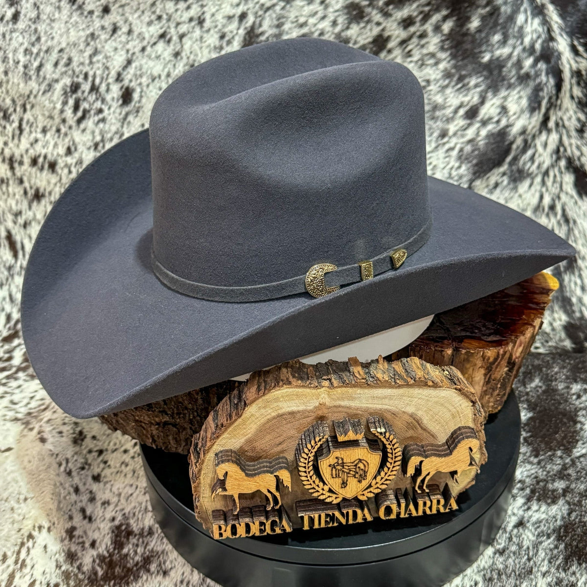 Texana Black Stone Calidad 100X Gris Estilo Texas main image 1