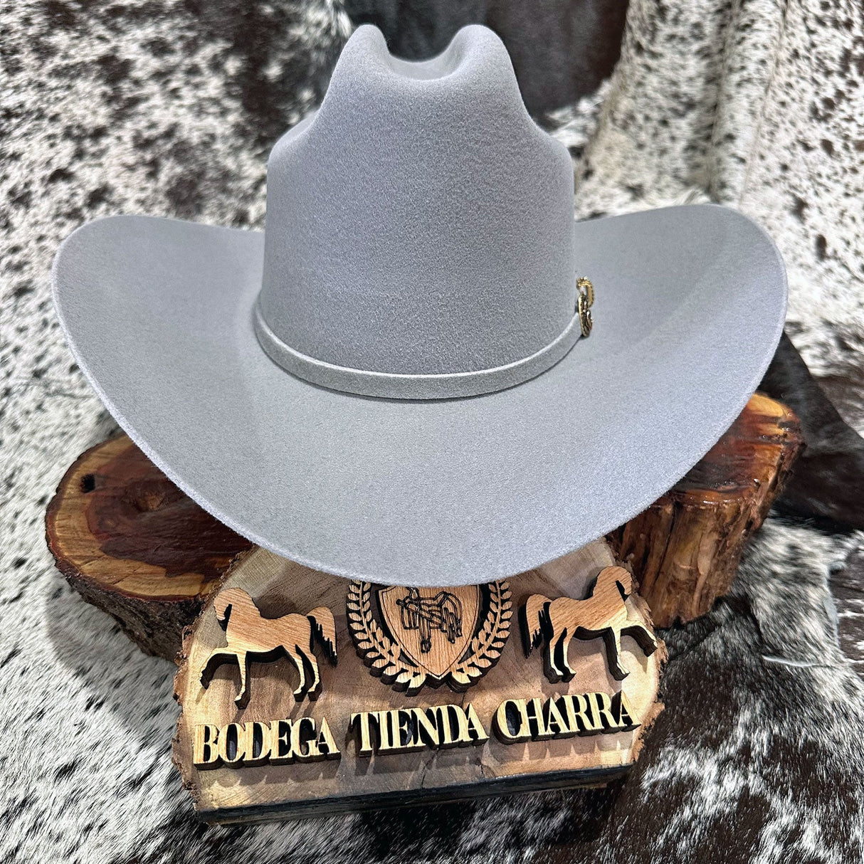 Texana modelo Malboro (Tombstone) color gris cristal - Tiendacharra.com - Bodega Tienda Charra