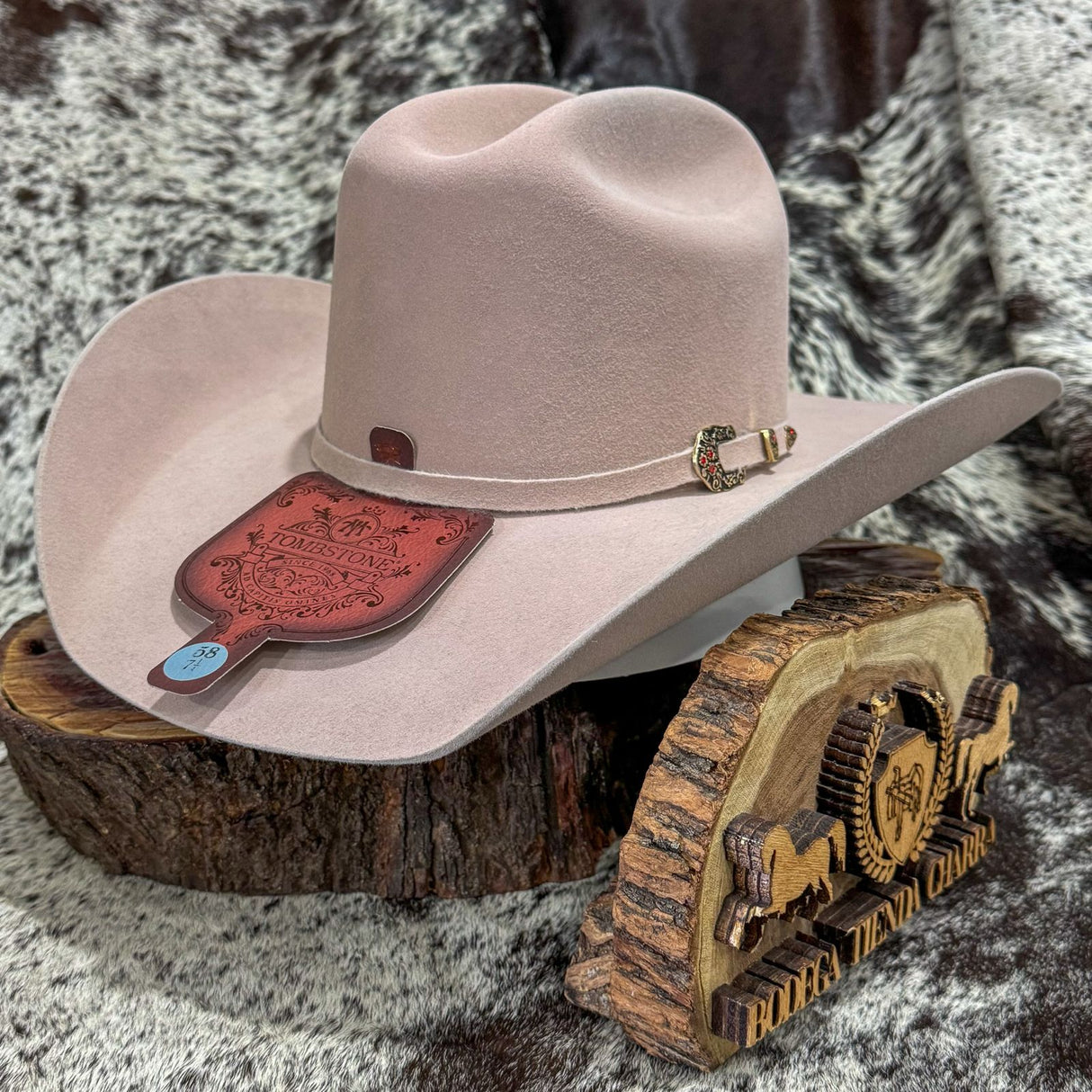 Texana Roper Color beige 50x Pelo de Castor - Tombstone - Tiendacharra.com - Bodega Tienda Charra