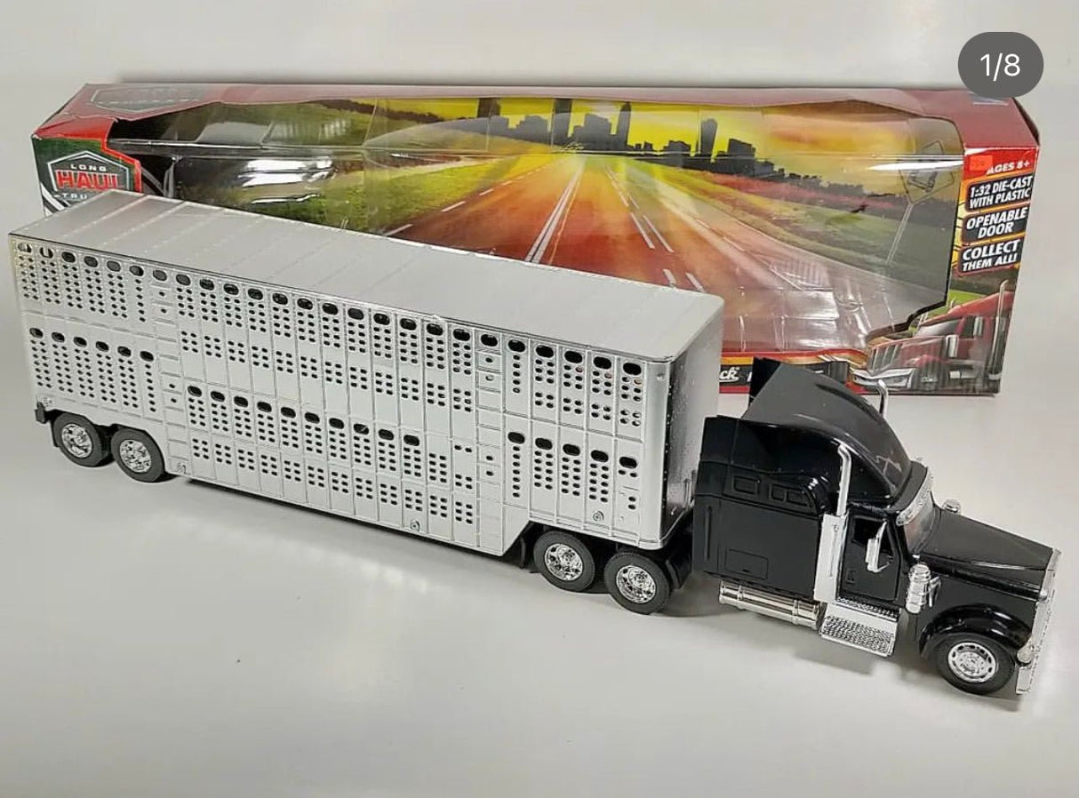 Trailer Kenworth con jaula ganadera 1/32 - Tiendacharra.com - Bodega Tienda Charra