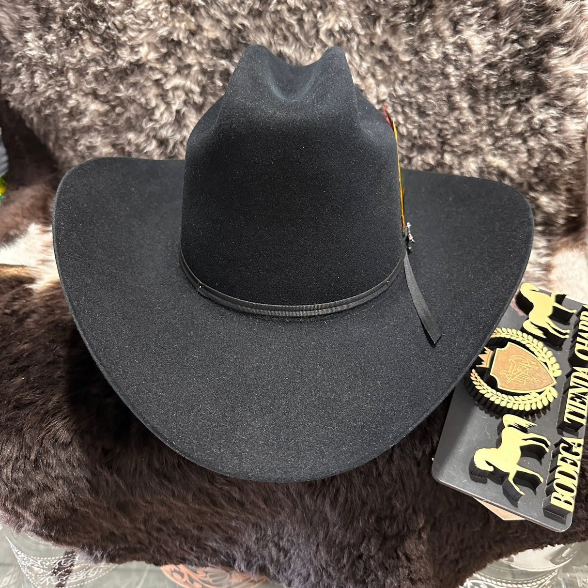 Texana Stetson Rancher 6x Negra - Pelo de Castor - Tiendacharra.com - Bodega Tienda Charra