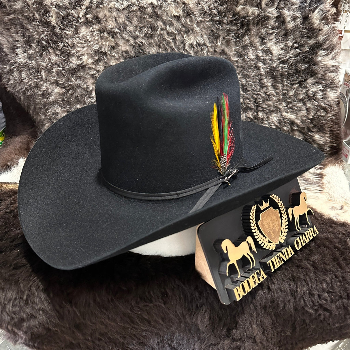 Texana Stetson Rancher 6x Negra - Pelo de Castor - Tiendacharra.com - Bodega Tienda Charra