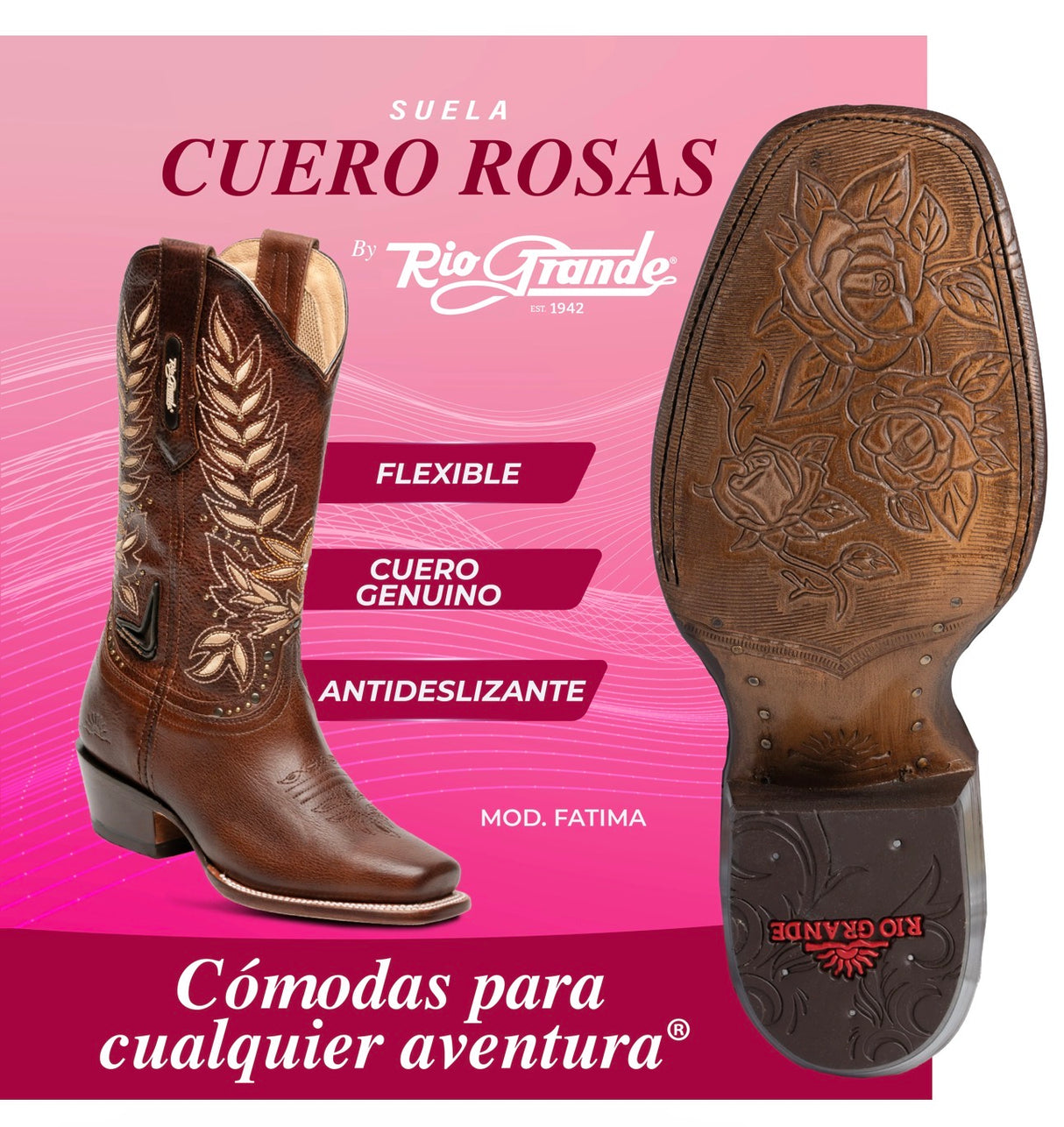 Bota modelo Fatima 07 marca Río Grande para dama
