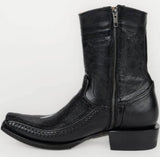 Bota Moderna piel exotica piel mantarraya negra mod Diego 04