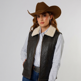 Chaleco Vaquero de Borrego Auténtico – Corte Acinturado Premium