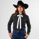 Blusa Vaquera de Dama Yellowstone SDY006 Puntos Negros - Tiendacharra.com - Bodega Tienda Charra