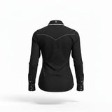 Blusa Vaquera de Dama Yellowstone SDY006 Puntos Negros - Tiendacharra.com - Bodega Tienda Charra