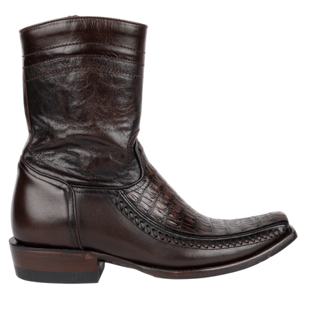 Bota Moderna piel exotica piel Caiman cafe mod Diego 02 - Tiendacharra.com - Bodega Tienda Charra