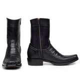 Bota Moderna piel exotica piel Caiman negra mod Diego 02 - Tiendacharra.com - Bodega Tienda Charra