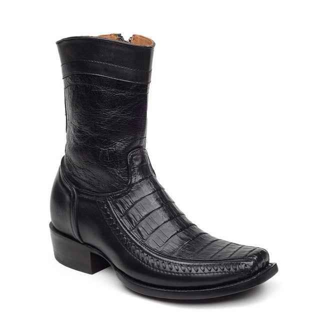 Bota Moderna piel exotica piel Caiman negra mod Diego 02 - Tiendacharra.com - Bodega Tienda Charra