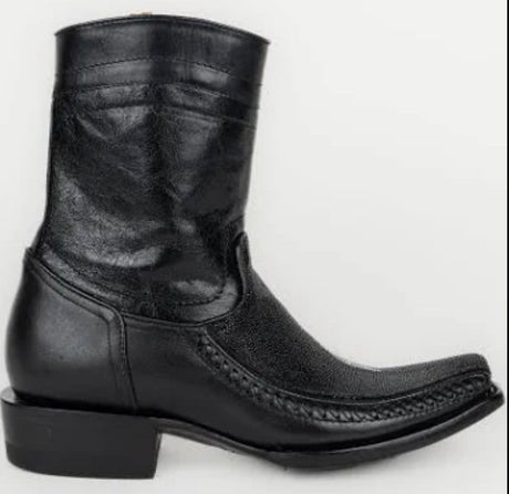 Bota Moderna piel exotica piel mantarraya negra mod Diego 04 - Tiendacharra.com - Bodega Tienda Charra