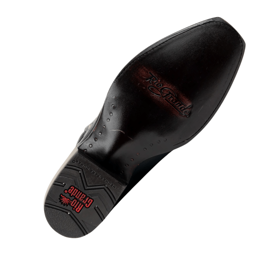 Bota Oregon de Rio Grande (Negras) - Tiendacharra.com - Bodega Tienda Charra