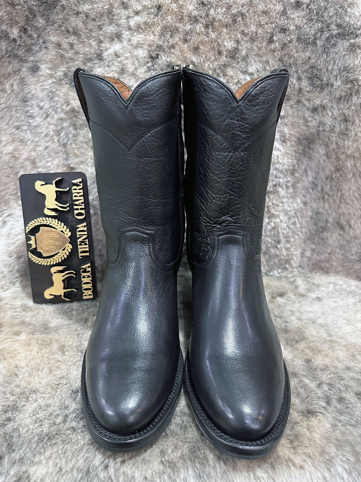 Bota Roper Negra clásica marca Río Grande – Tiendacharra.com - Bodega ...