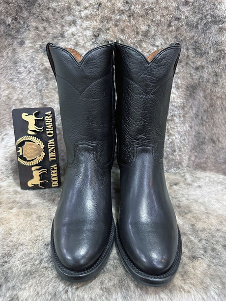 Bota Roper Negra clásica marca Río Grande - Tiendacharra.com - Bodega Tienda Charra